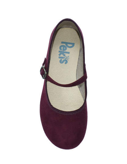 Zapato Niña/Salon Hebilla/Serr Rojo -Pekis