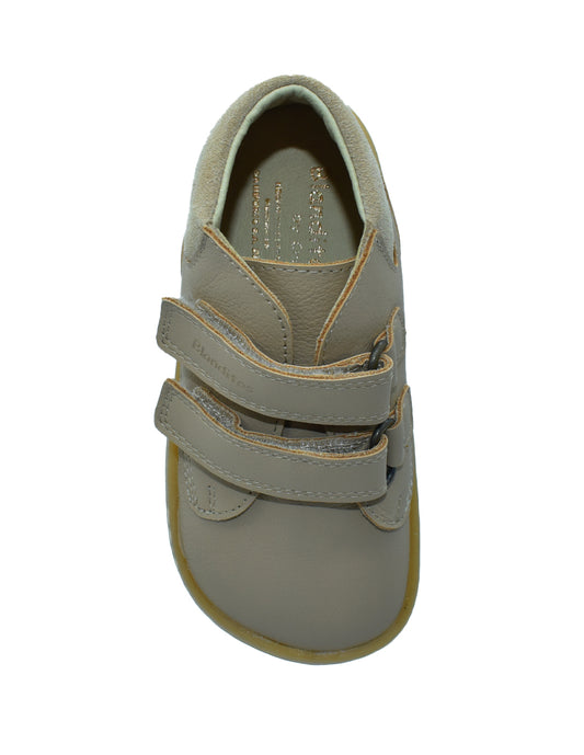 Zapato Barefoot Unisex Botita Dos Velcros Café -Blanditos
