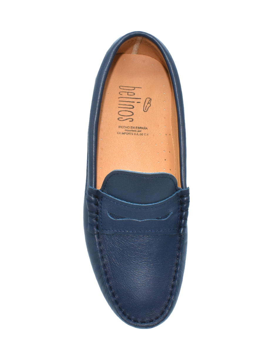 Mocasines Belinos Azul Antifaz para Niño