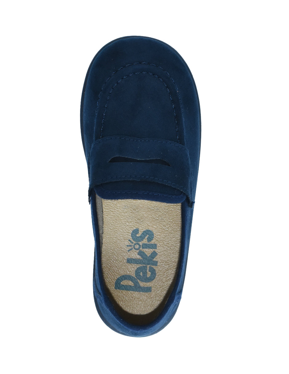 Zapato Niño Mocasín Serratex Azul -Pekis