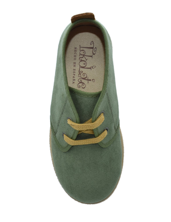 Botas Tokolate Bluche en Serratex Verde para Niño