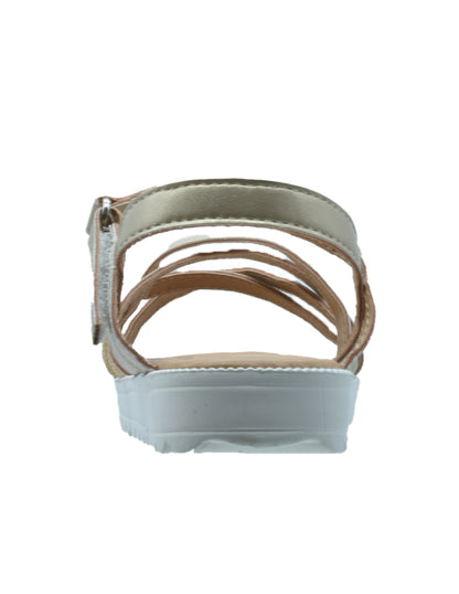 Sandalia Niña Tiras Doradas con Glitter Ajuste Seguro -GEORGIE BOY