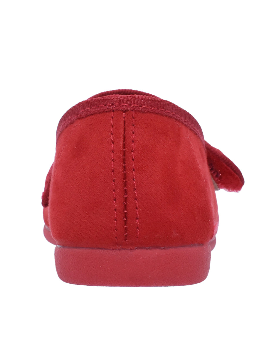 Zapato Niña Mj Botón/Serratex Rojo -Pekis