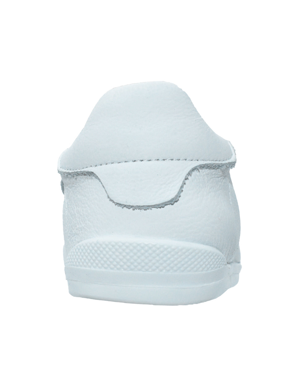 Zapato Barefoot Unisex Basico Dos Velcros Blanco -Blanditos