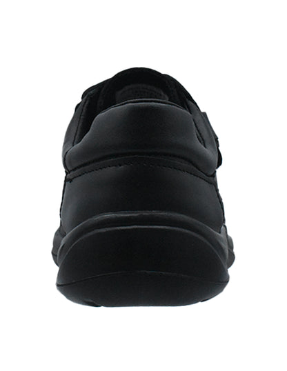 Zapatos Escolar Coqueta Negros con Dos Velcros para Niño