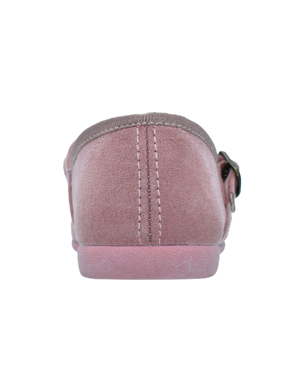 Zapato Niña/Hebilla Moño/Serra Rosa -Pekis