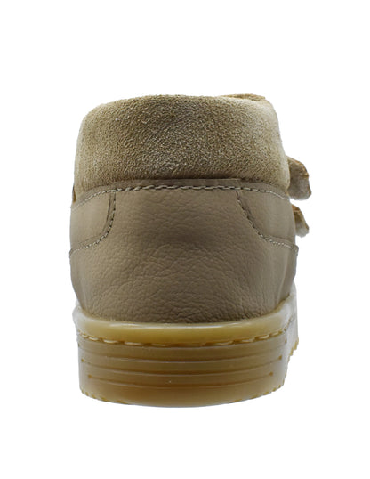 Zapato Barefoot Unisex Botita Dos Velcros Café -Blanditos