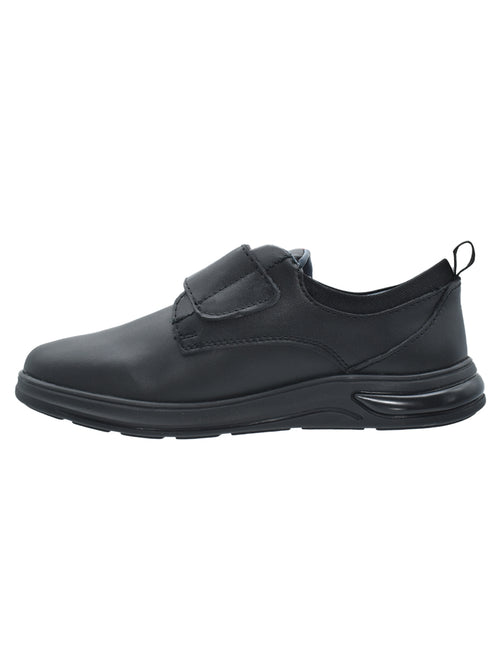 Zapato Escolar Vavito Con Velcro Negros Para Niño