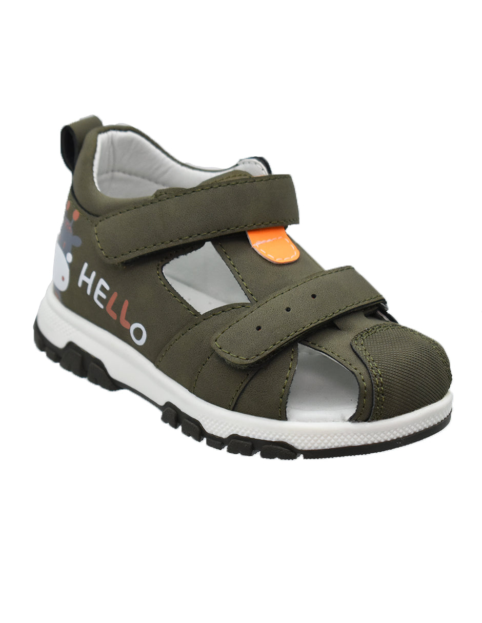 Sandalia  cerrada Niño con Doble Velcro- GEORGIE BOY