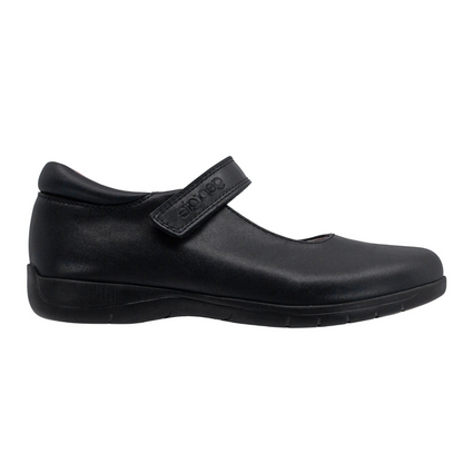 Zapato Escolar Niña Tipo Bailarina Negro
