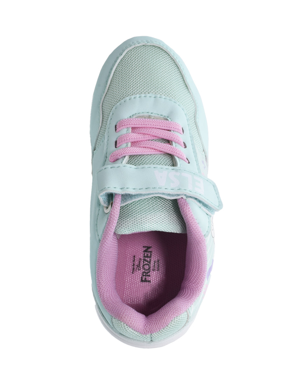Tenis Niña Elsa con Luces LED y Cierre de Velcro - GEORGIE BOY
