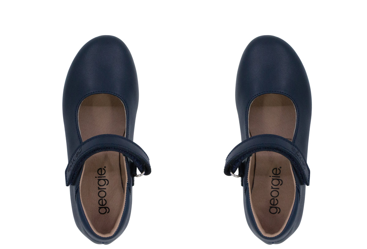Zapato Niña Escolar  Velcro Georgie