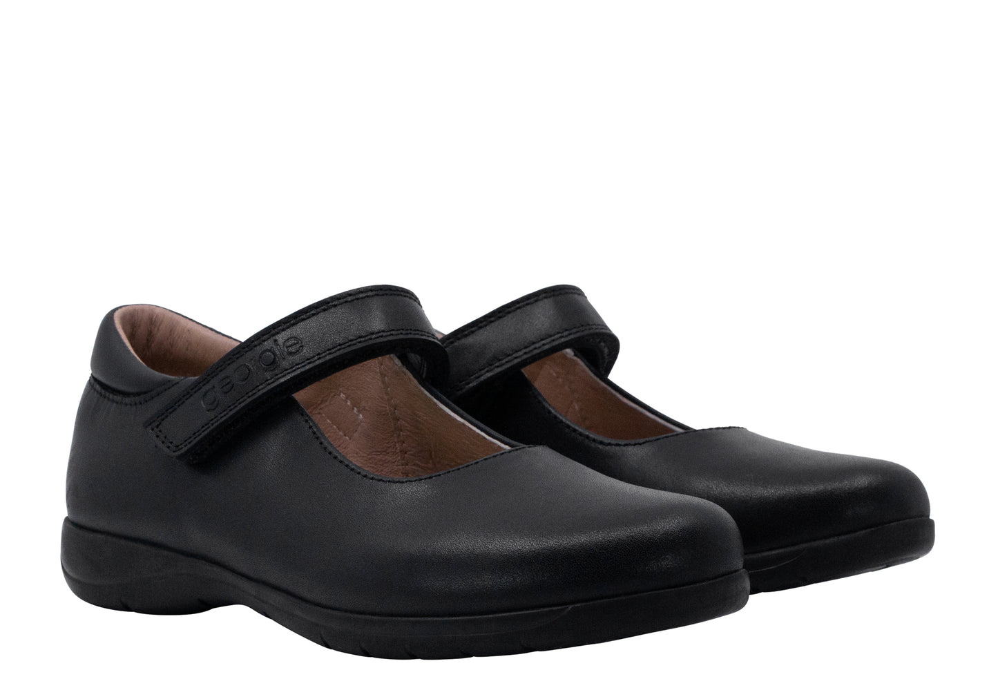 Zapato Escolar Niña Tipo Bailarina Negro