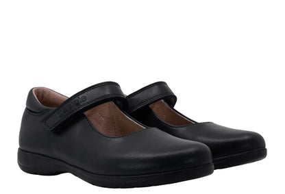 Zapato Escolar Niña Tipo Bailarina Negro