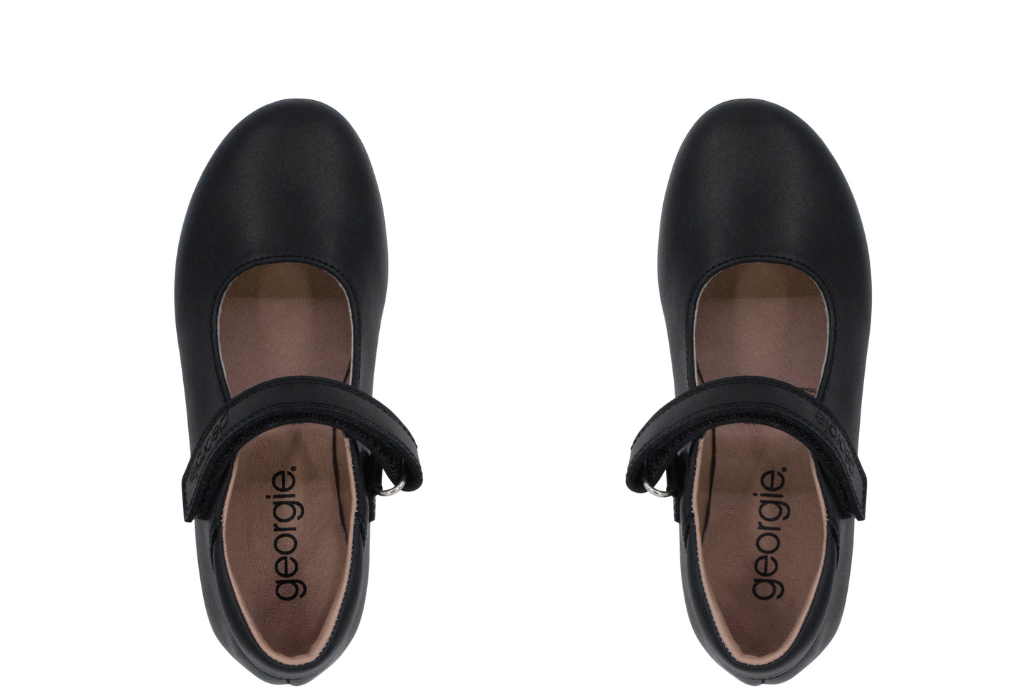 Zapato Escolar Niña Tipo Bailarina Negro