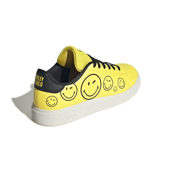 Tenis Niño Advantage Smiley J Amarillos- ADIDAS