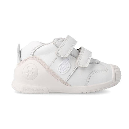 Zapatos Biomecanics Blancos con Dos Velcros para Bebé