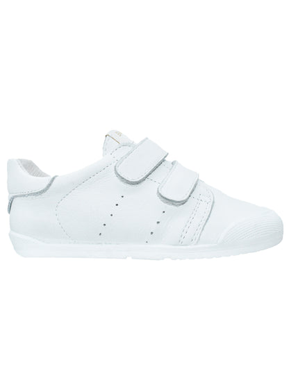 Zapato Barefoot Unisex Basico Dos Velcros Blanco -Blanditos