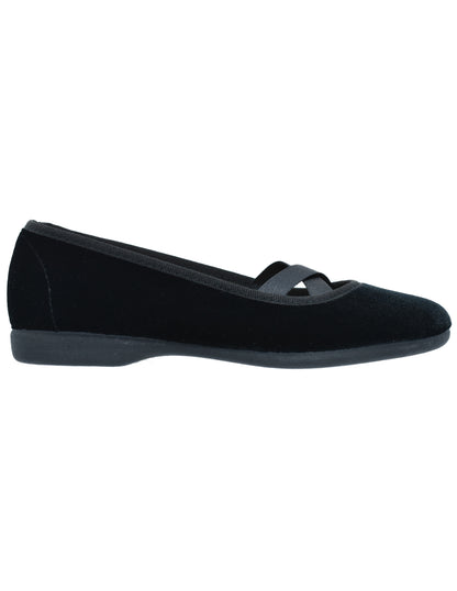 Zapato Niña/Balerina Resorte C Negro -Tokolate
