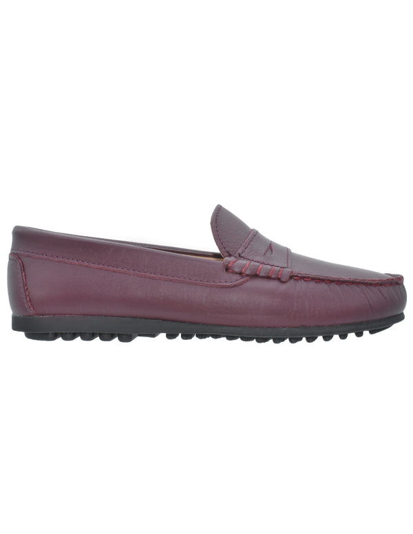Mocasines Belinos Burdeos con Antifaz para Niño
