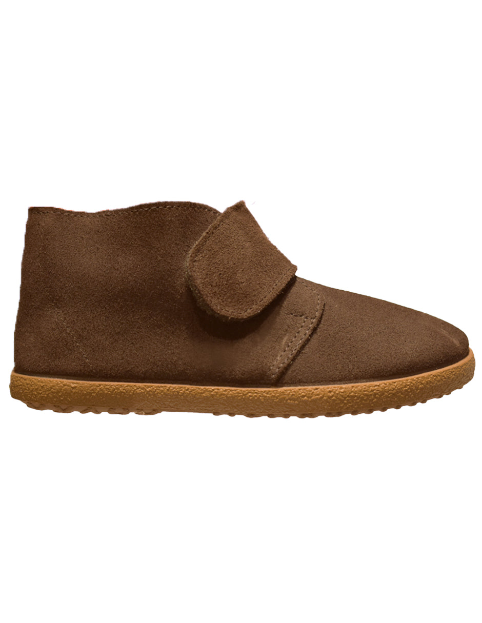Zapato Niño Botin Safari Velcr Café -Pekis