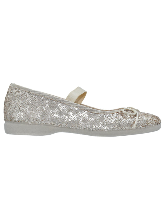 Zapato Niña Balerina Elástico Amarillo -Tokolate