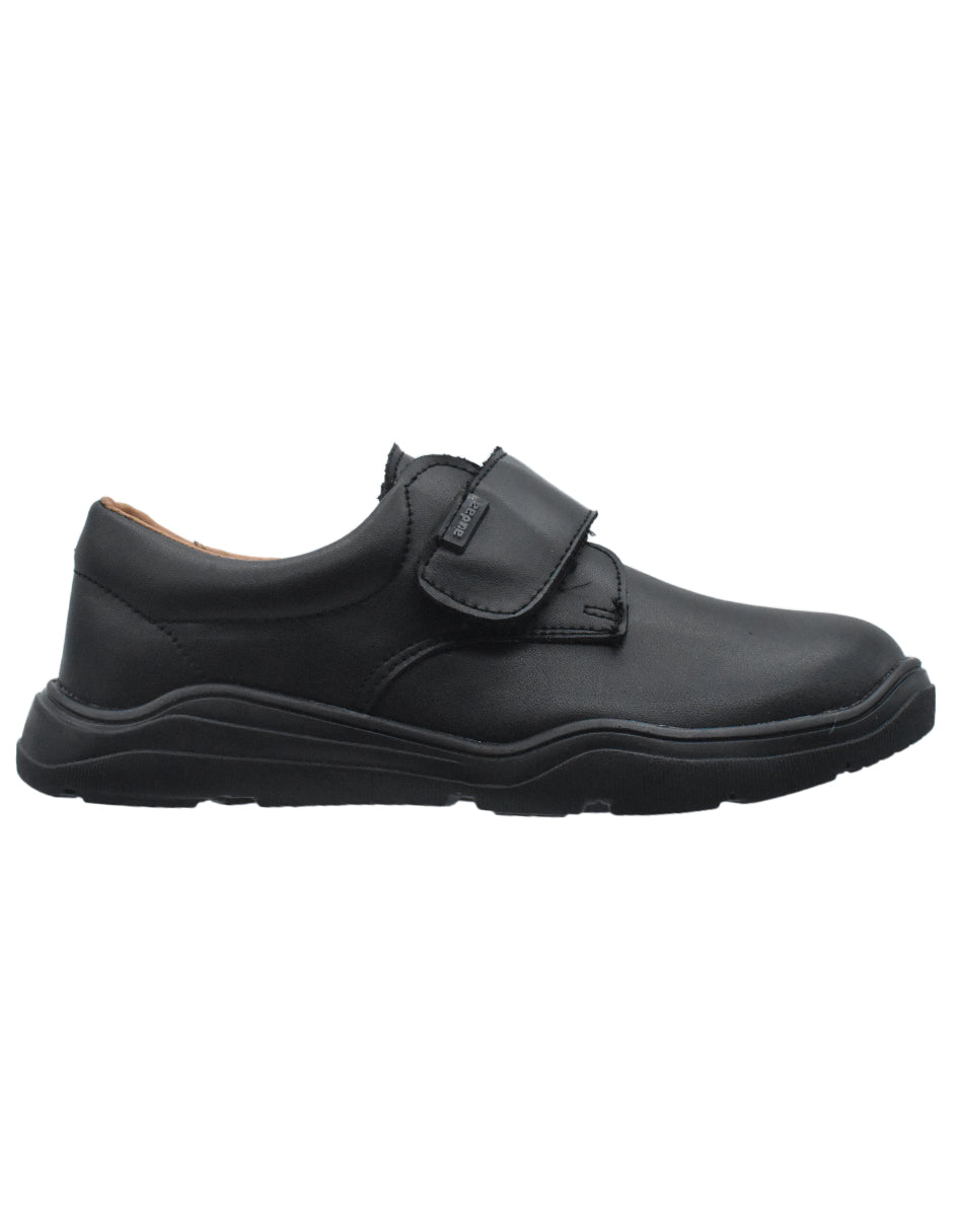 Zapatos Escolar  Coqueta Negros con Velcro para Niño