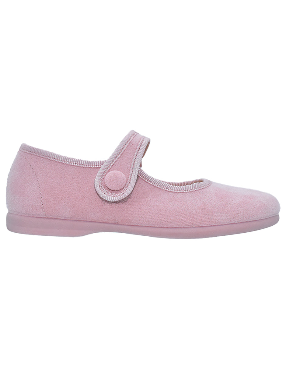 Zapato Niña/ Merceditas Correa Rosa -Tokolate