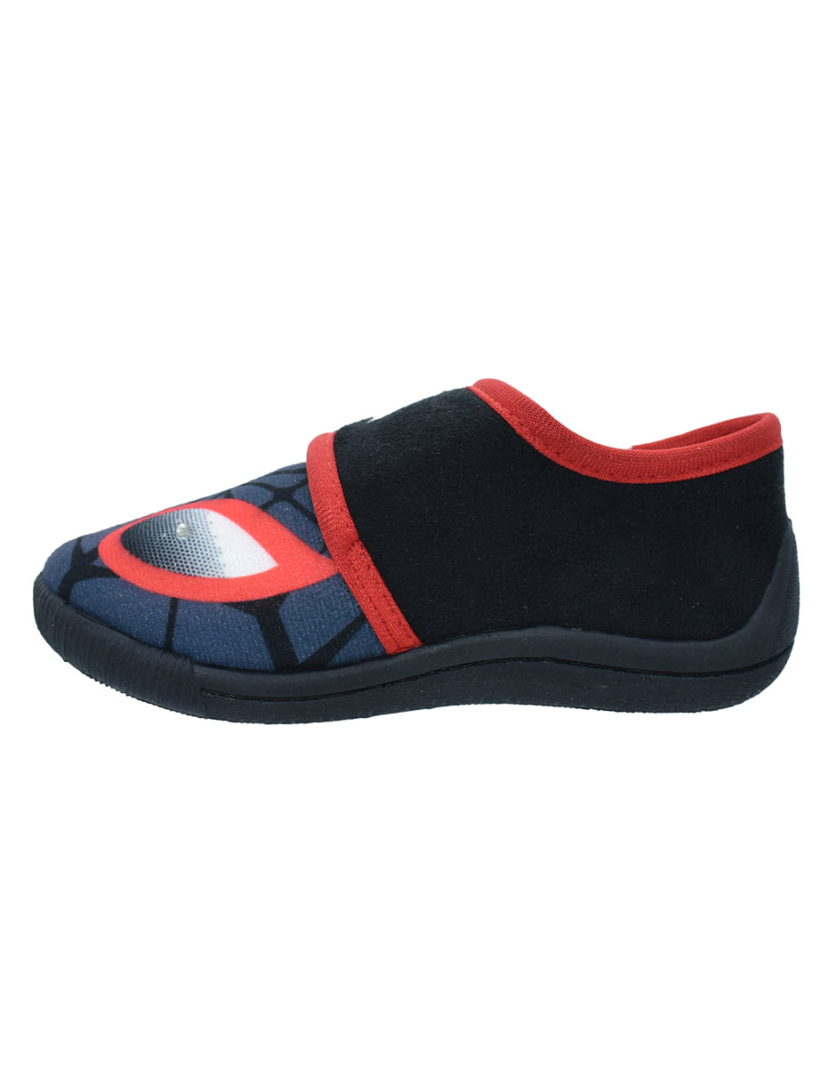 Pantufla Georgie Boy Rojo Negro Diseño Spiderman con Luces para Niño