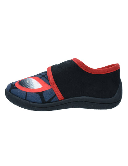 Pantufla Georgie Boy Rojo Negro Diseño Spiderman con Luces para Niño