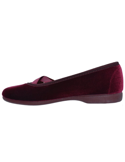 Zapato Niña/Balerina Resorte C Rojo -Tokolate