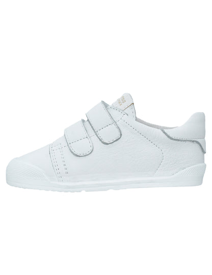 Zapato Barefoot Unisex Basico Dos Velcros Blanco -Blanditos