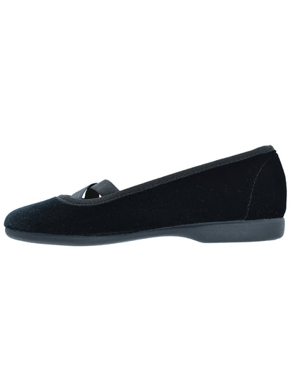 Zapato Niña/Balerina Resorte C Negro -Tokolate