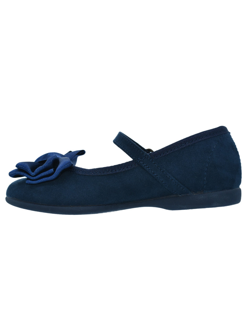 Zapato Niña/Hebilla Moño/Serra Azul -Pekis