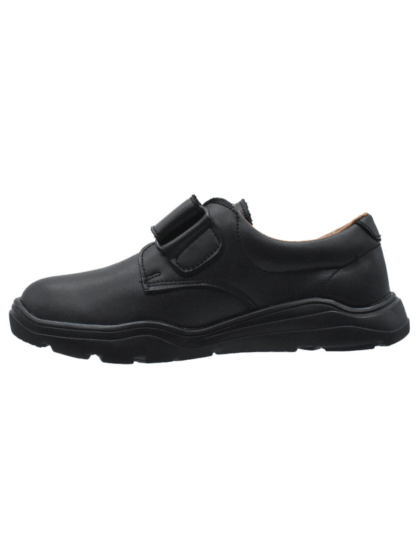 Zapatos Escolar  Coqueta Negros con Velcro para Niño