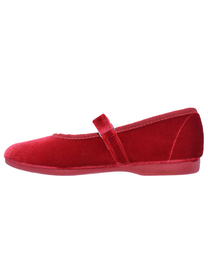 Zapato Niña/Salón Velcro/Terci Rojo -Pekis