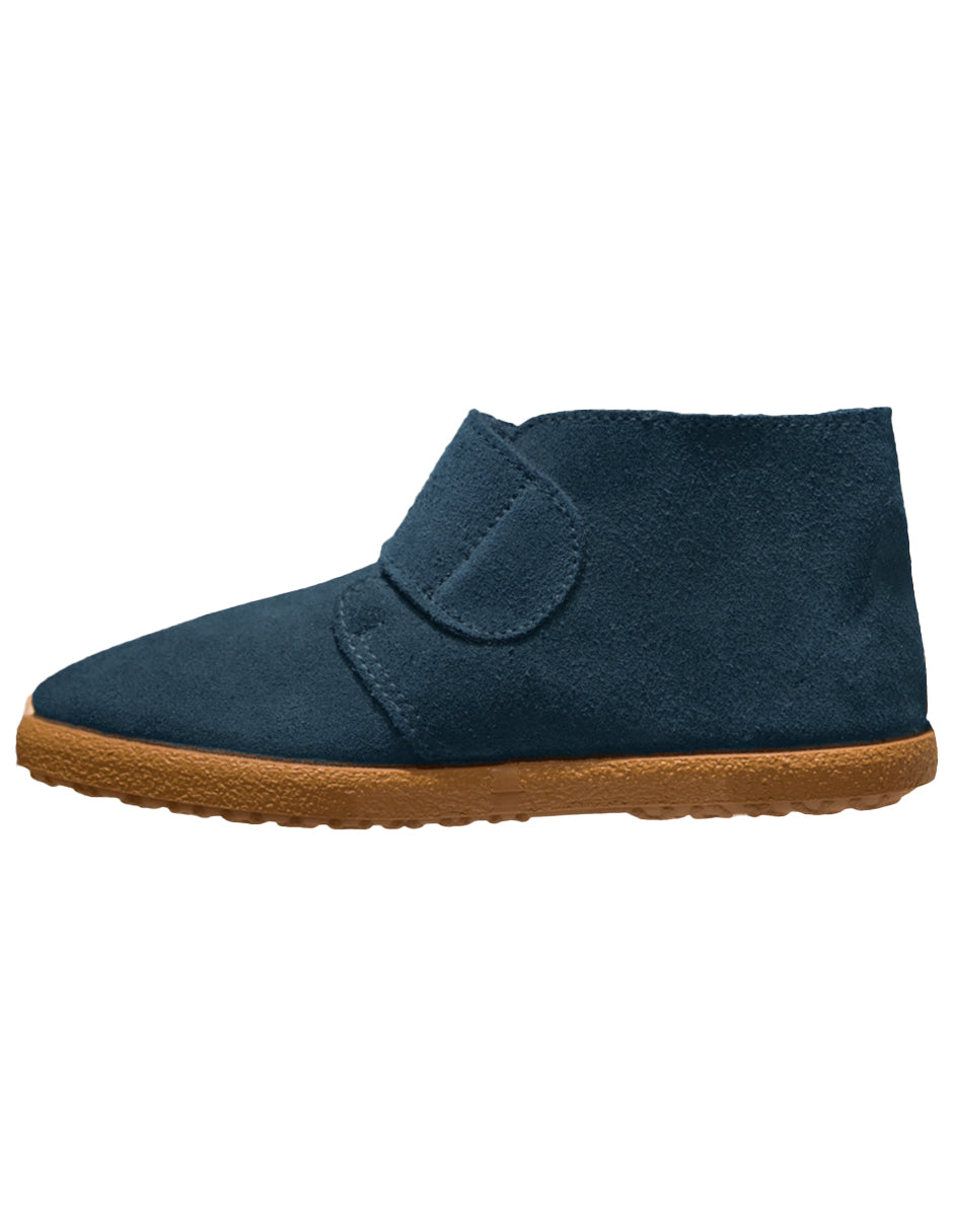 Zapato Niño Botin Safari Velcr Azul -Pekis