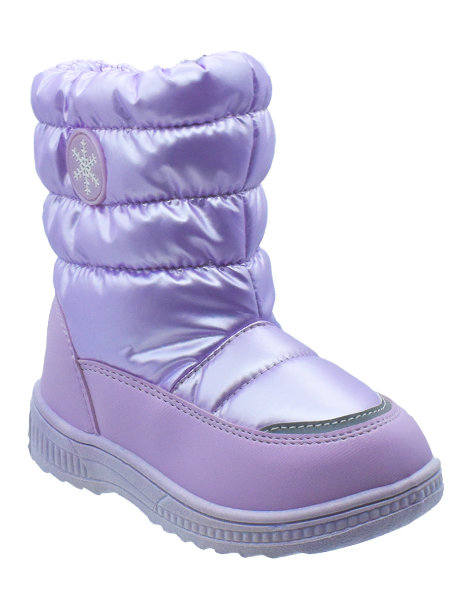 Bota Baja Georgie Boy Violeta con Forro Borrega para Niña