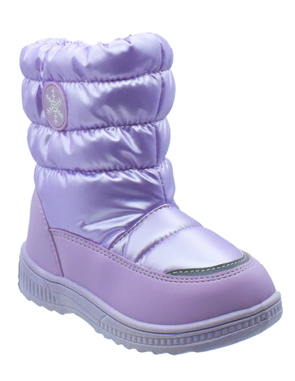 Bota Baja Georgie Boy Violeta con Forro Borrega para Niña