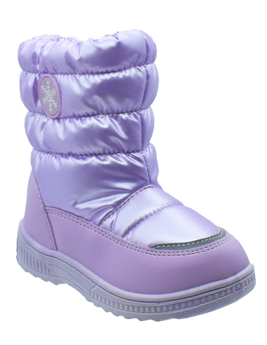 Bota Baja Georgie Boy Violeta con Forro Borrega para Niña