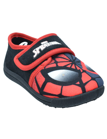 Pantufla Georgie Boy Rojo Negro Diseño Spiderman con Luces para Niño