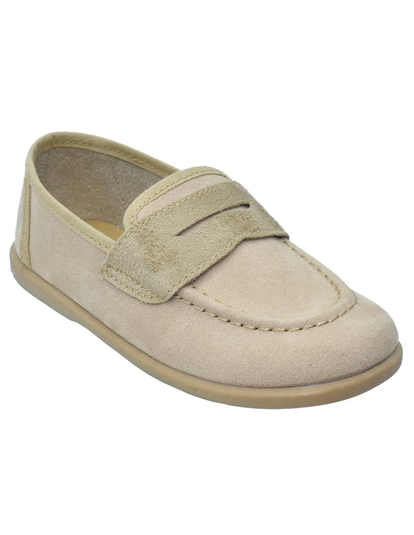 Zapatos Pekis en Serratex Camello para Niño