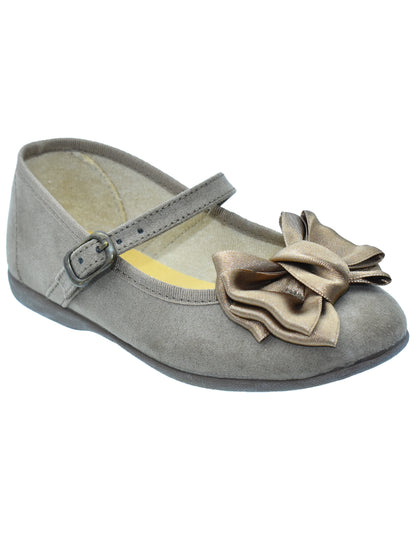Zapato Niña/Hebilla Moño/Serra Café -Pekis