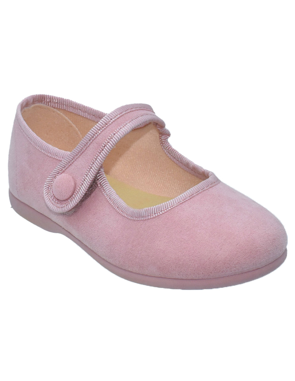 Zapato Niña/ Merceditas Correa Rosa -Tokolate