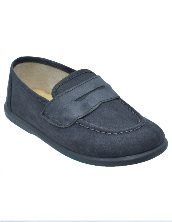 Zapatos Pekis en Serratex Gris para Niño