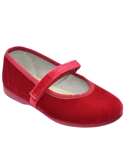 Zapato Niña/Salón Velcro/Terci Rojo -Pekis