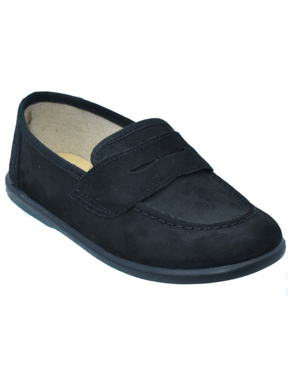 Zapatos Pekis en Serratex Negro para Niño