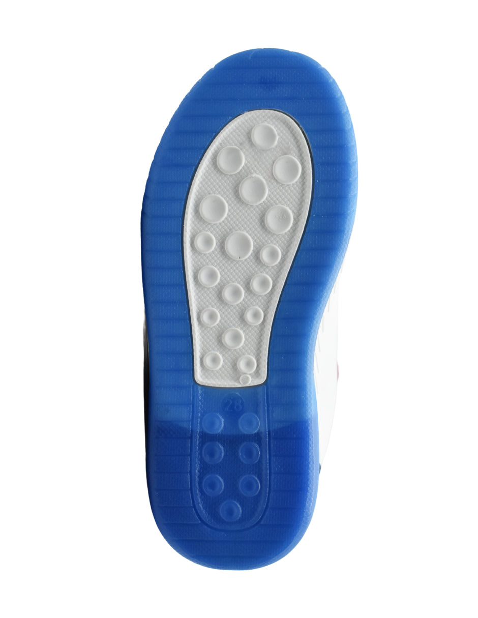 Tenis Niño Mario Kart Blanco con Rojo y Luces LED- GEORGIE BOY