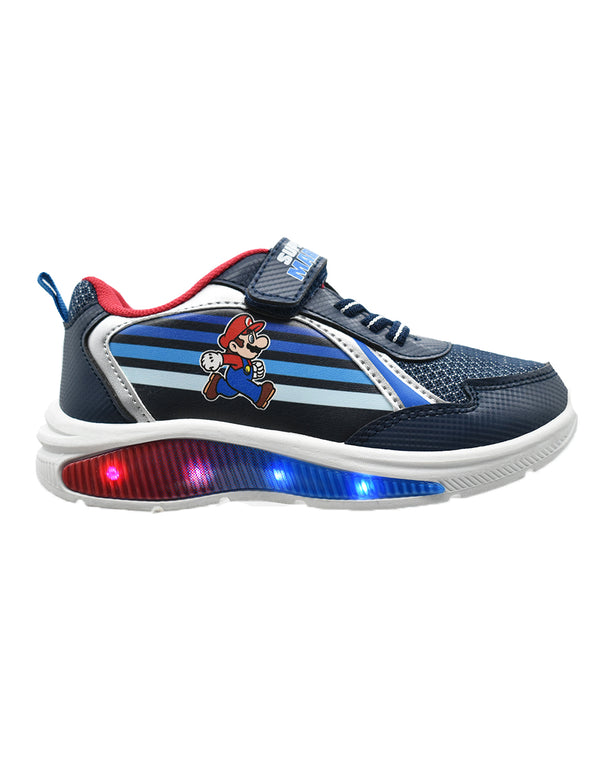 Tenis Niño Super Mario Bros con Luces LED y Velcro- GEORGIE BOY