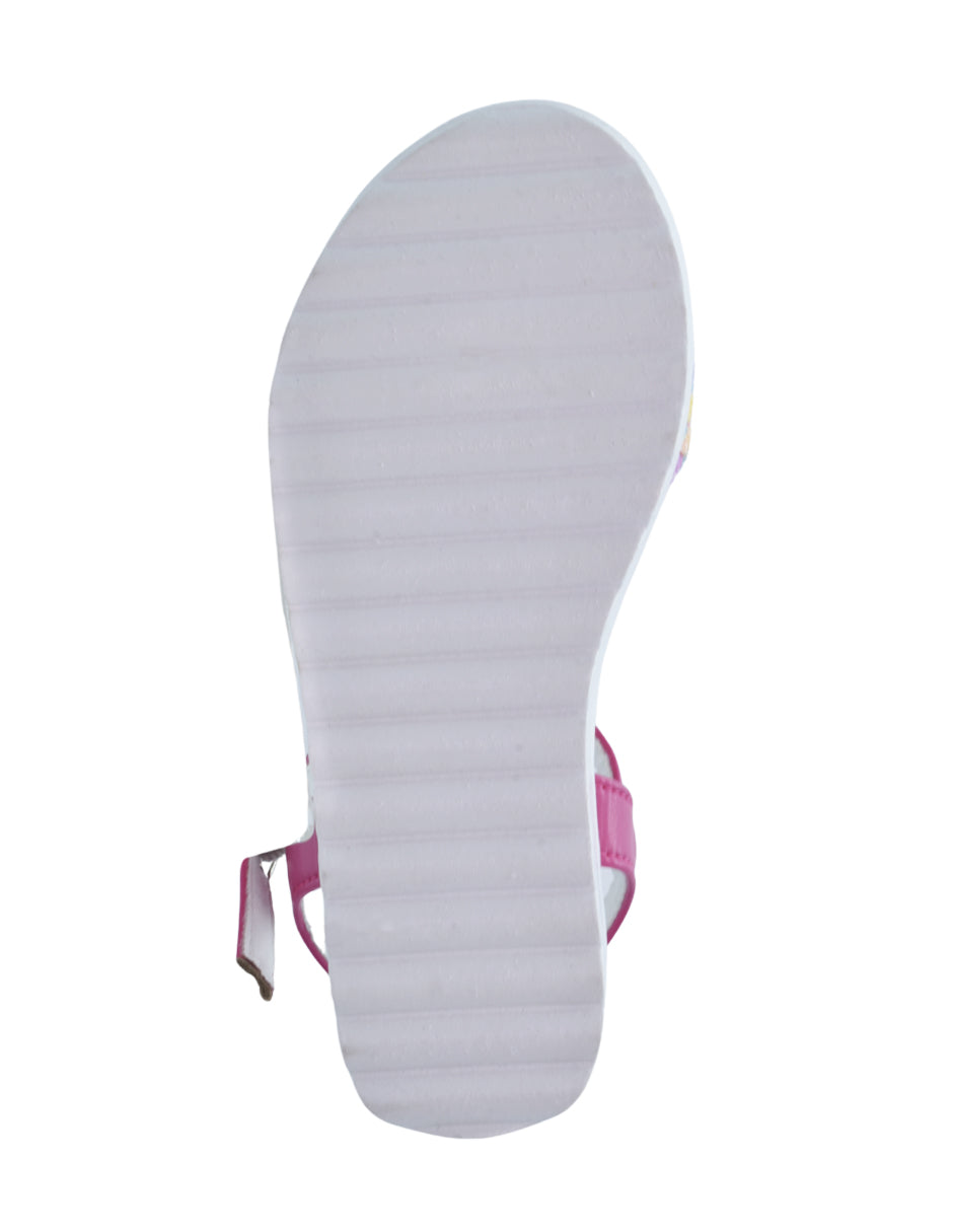 Sandalia Niña con Trenzado Multicolor Glitter y Hebilla- GEORGIE BOY